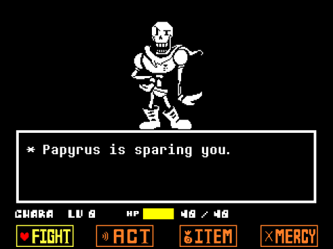 Papyrus is sparing you.