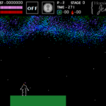 An aurora, stars, and a placeholder platform.