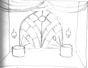 Level 3 boss room sketch