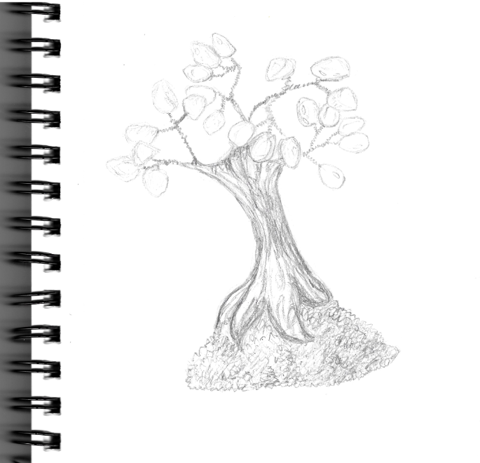 Sketch of a crystal tree